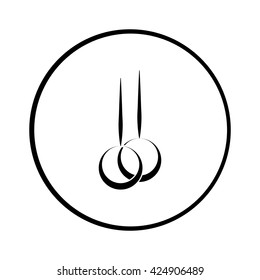 Sport rings vector icon