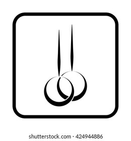 Sport rings vector icon