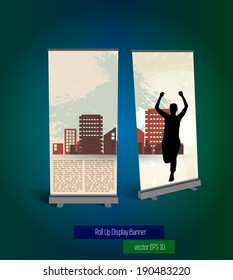 Sport roll up banner