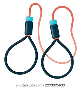 Sport rope illustration over white