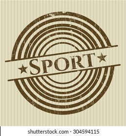 Sport rubber grunge stamp