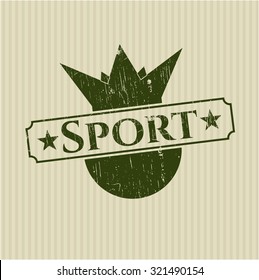 Sport rubber grunge texture stamp
