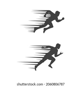 sport run silhouette vector icon illustration design