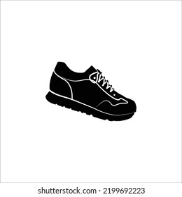 Sport running footwear shoe icon