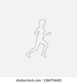 sport running icon sign signifier vector