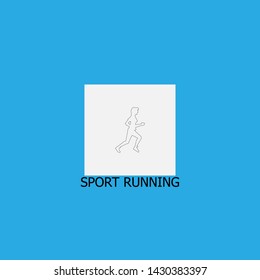 sport running icon sign signifier vector