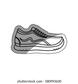Sport running sneaker icon vector illustration graphic design