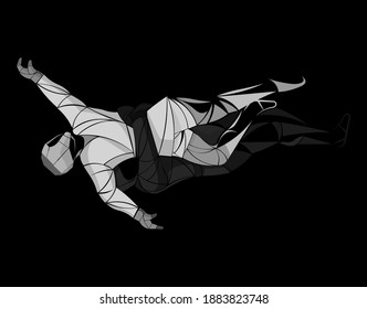 Sport sambo, judo black background. Two athletes are fighting