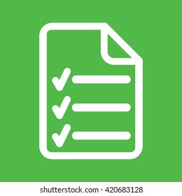 sport schedule green white simple icon