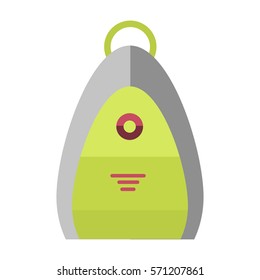 Sport or school bag vector isolated