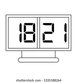 sport scoring digital device black and white