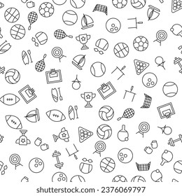 Sport Seamless Pattern for printing, wrapping, design, sites, shops, apps