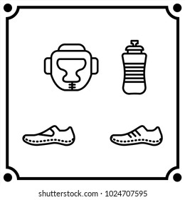 sport set icon vector