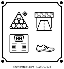 sport set icon vector