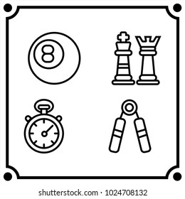 sport set icon vector