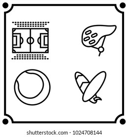 sport set icon vector