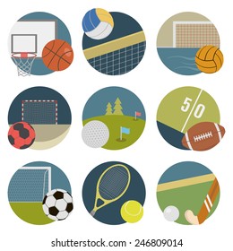 Sport. Set icons