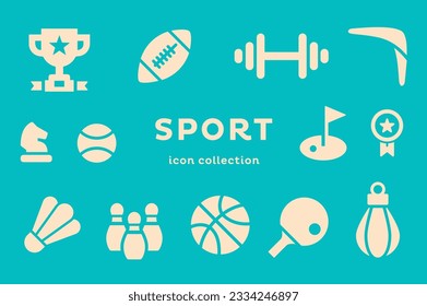 SPORT set of icons vector	