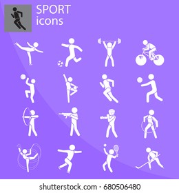 Sport set. Kinds of sports