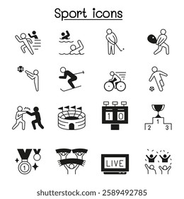 Sport  set vector illustration graphic design