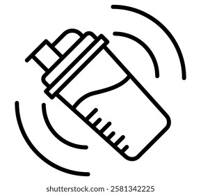 Sport shaker bottle icon vector, filled flat sign, solid pictogram isolated on white. Symbol, logo illustration. Pixel perfect vector graphics