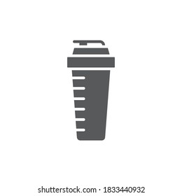 Sport shaker bottle vector icon design isolated on white background