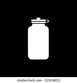 Sport Shaker Flat Icon On Black Background