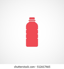 Sport Shaker Red Flat Icon On White Background
