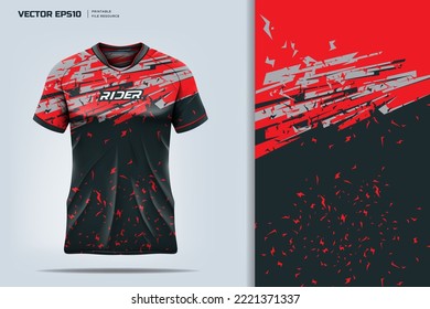 Sport shirt apparel design, Soccer jersey mockup and design for sport  uniform front and back view.