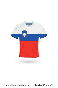 pantalones deportivo con colores de la bandera de Eslovenia. Ilustración vectorial para el deporte, el campeonato y la selección nacional, el juego deportivo