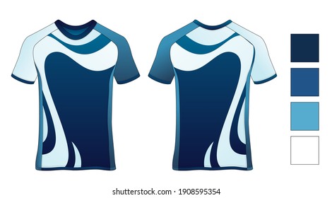sport shirt template set ,T-shirt sport design ,Vector Soccer jersey mock up, football uniform sport shirt front and back model.