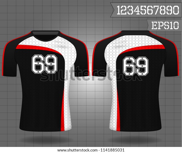 Sport Shirttight Tshirt Designvector Soccer Jersey Stock Image