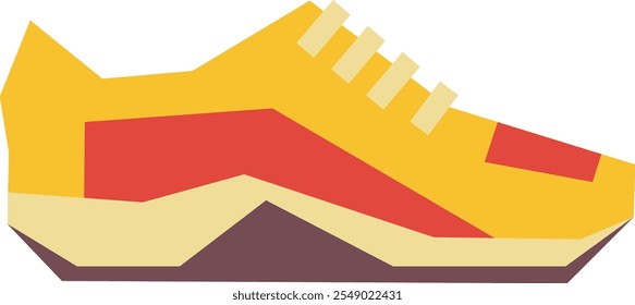 Sport shoe color icon. Fitness trainers symbol.