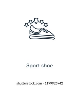 Sport shoe concept line icon. Linear Sport shoe concept outline symbol design. This simple element illustration can be used for web and mobile UI/UX.