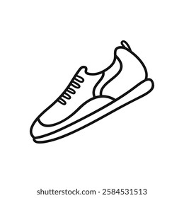 Sport shoe doodle illustration simple hand drawn