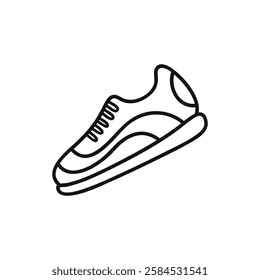 Sport shoe doodle illustration simple hand drawn