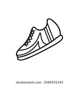 Sport shoe doodle illustration simple hand drawn