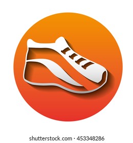 sport shoe icon isolated vector illustration symbol