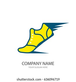 Sport shoe, icon or logo. Vector illustration