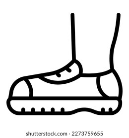 Sport shoe icon outline vector. Shop store. Online seller
