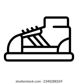 Sport shoe icon outline vector. Fashion workout. Gym suit