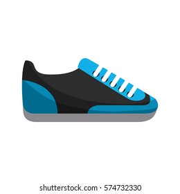 sport shoe icon over white background. colorful design. vector illustration