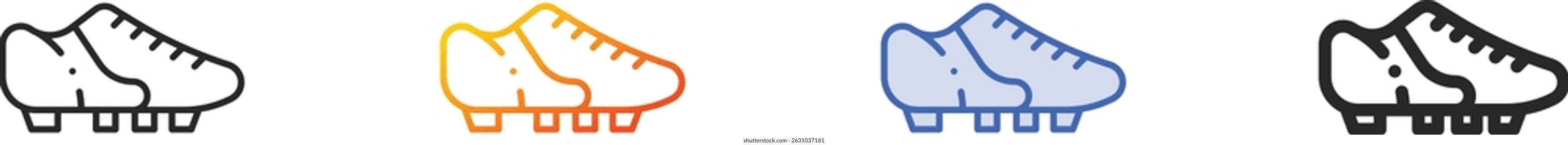 sport shoe icon.Thin Linear, Gradient, Blue Stroke and bold Style Design Isolated On White Background