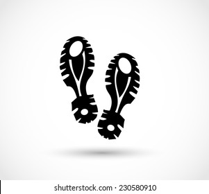 Sport Shoe Print Vector