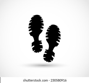 Sport Shoe Print Vector