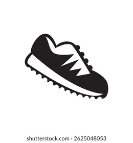 Sport shoe silhouette vector illustration