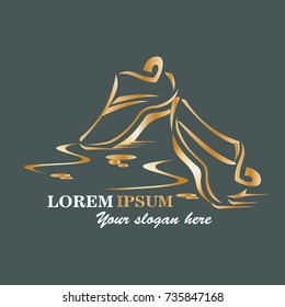 Sport shoe symbol, icon or logo