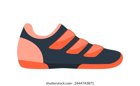 Sport shoe for training and fitness. Trendy sneakers for cycling. Vector illustration