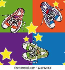 sport shoes background