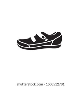 Sport shoes, bicycle shoes icon isolated on white background